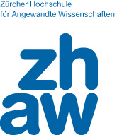 Logo ZHAW blau weisser Hitnergrund