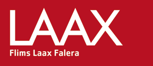 Logo Laax Flims Laax Falera rot weiss