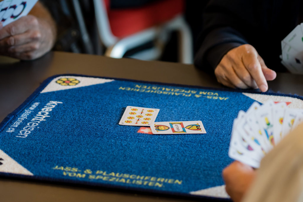 Jassen fürs Klima karten Jass Teppich blau