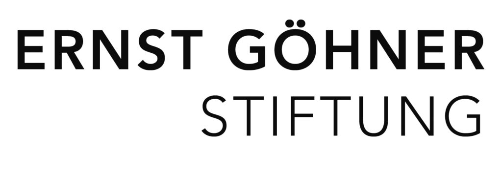 Logo Ernst Göhner Stiftung schwarz weiss