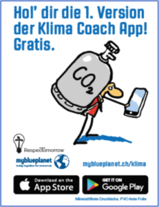 Hol dir die 1. Version der Klima Coach App! Gratis. ZEO CO2