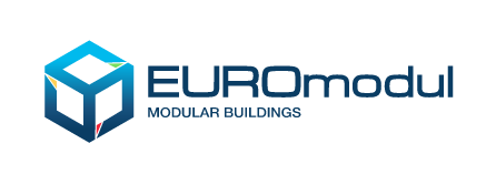 Logo EUROmodul würfel gelb rot grün blau weiss Hintergrund