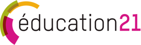 Logo éducation 21 pink grün orange ohne Hintergrund