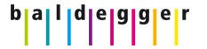 Logo Baldegger mehrfarbig schwarz weiss