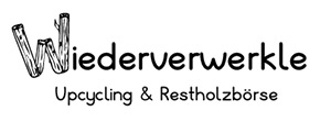 Logo Wiederverwerkle Upcycling und Restholzbörse schwarz Holz