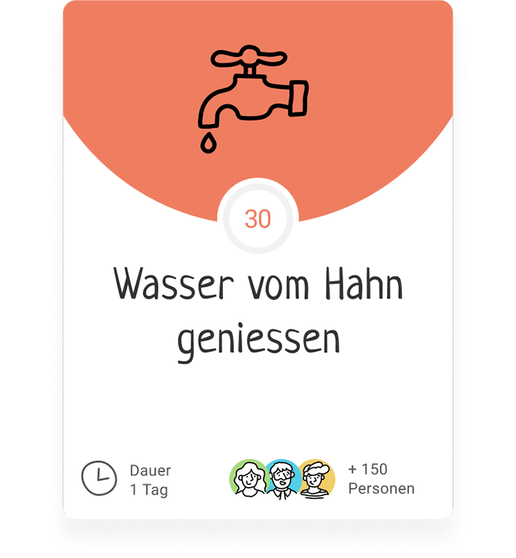 Wasser vom Hahn geniessen rot Wasserhahn ohne Hitnergrund
