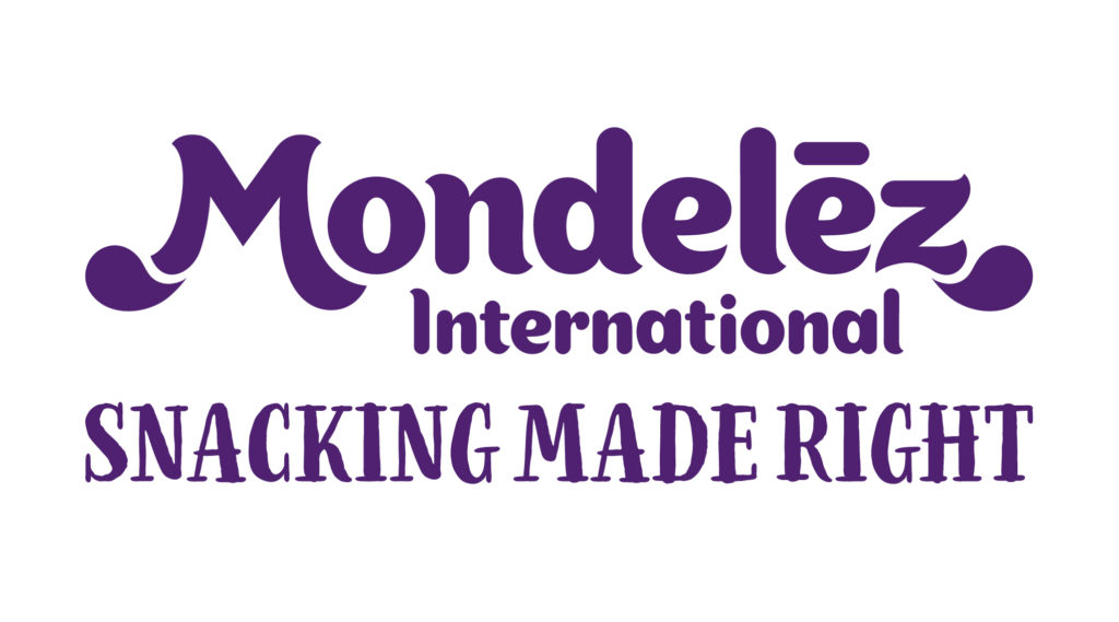 Logo Mondeléz International Snacking Made Right violett lila