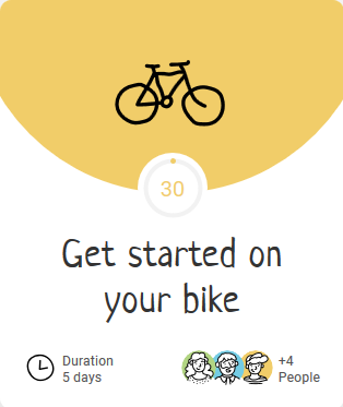 Get started on your bike challenge gelb Icon Bike Fahrrad