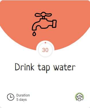 Drink tap water challenge rot Icon Wasserhahn