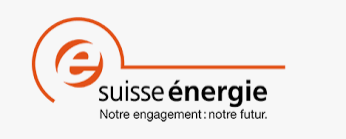 Logo suisse énergie notre engagement notre futur gelb weiss