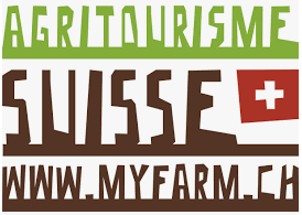 Logo Agritourisme Suisse www.myfarm.ch grün braun schweiz
