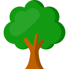 Baum Icon grün weiss ohne mehrfarbig