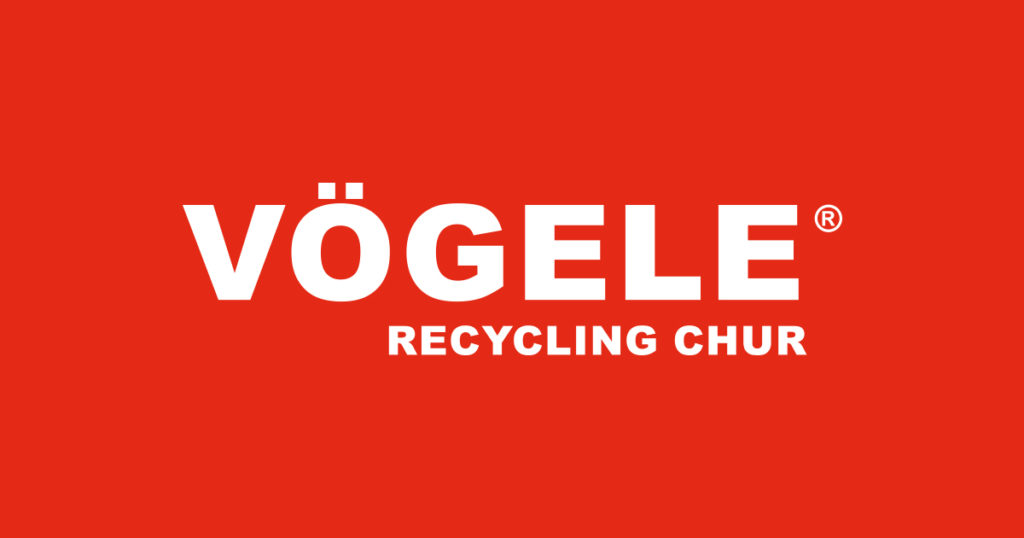 Logo Vögele trecycling Chur rot weiss