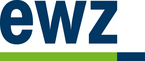Logo ewz blau grün ohne Hintergrund