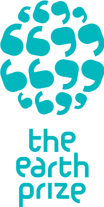 Logo the earth prize blau ohne Hintergrund