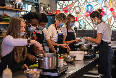 ClimateLab Workshop Küche kochen Lernende Gruppe
