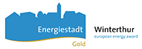 Eenergie Stadt Gold Winterthur logo blau und gold