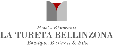 Logo La Tureta Bellinzona grau rot ohne Hintergrund