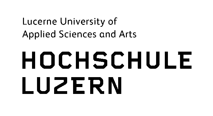 Logo Hochschule Luzern Lucerne Univeristy of Applied Sciences and Arts schwarz ohne Hintergrund